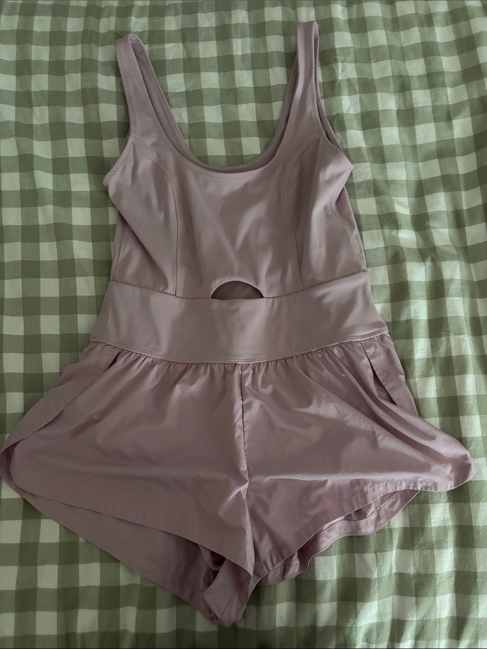 Women's Purple Scoop-Neck Romper Bodysuit